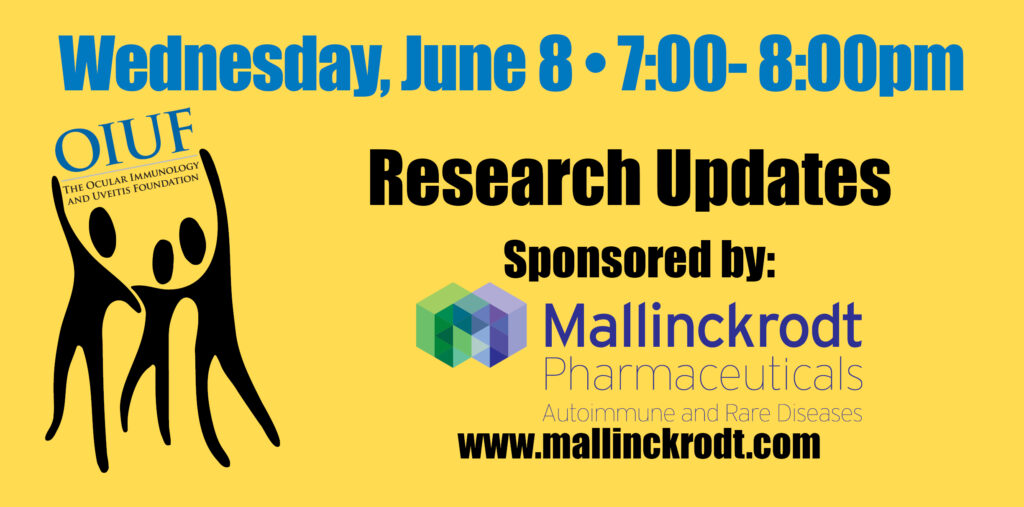 June 8 7-8 pm Research Updates